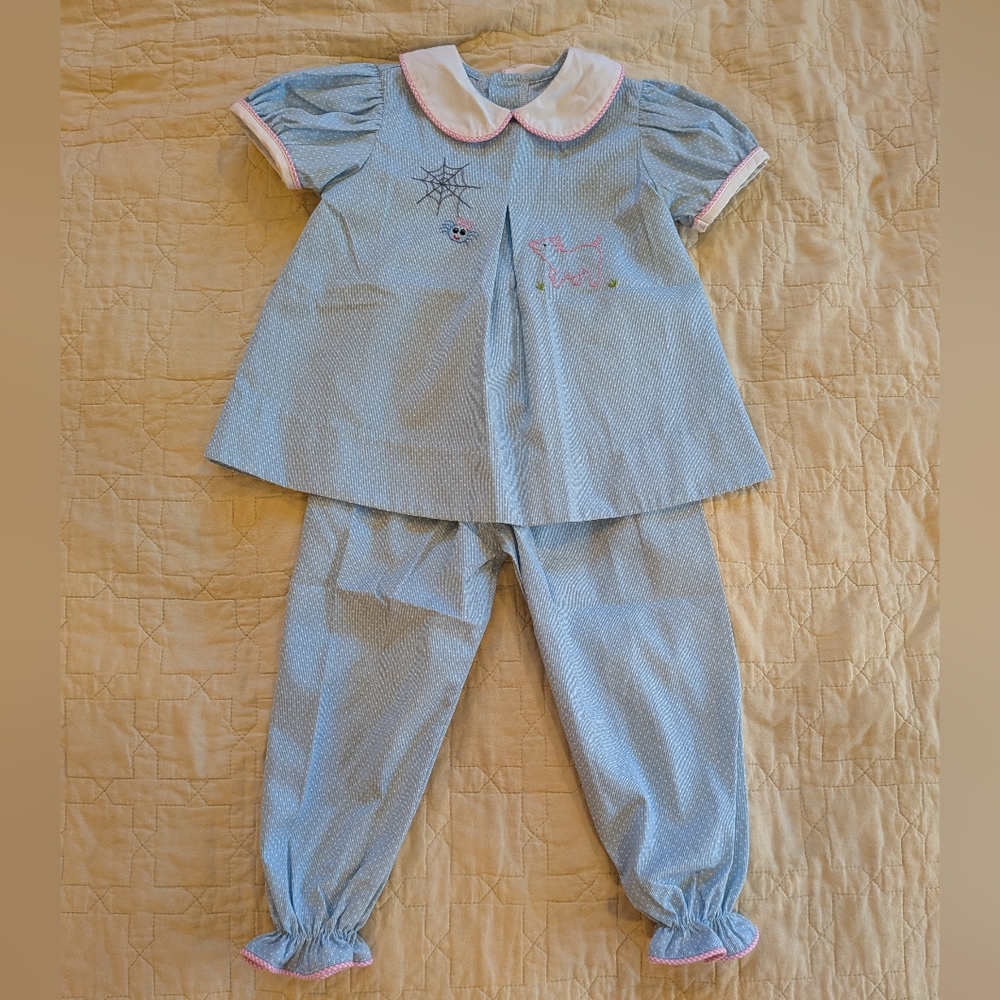 Toddler Vintage Inspired Spring Cottagecore Matching Set